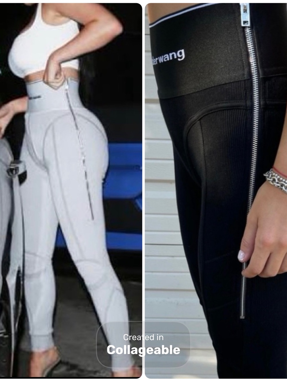 ‼️WOW‼️SET‼️ALEXANDER WANG black logo Leggings and sports braNWT‼️💯🖤AUTHENTIC 💯